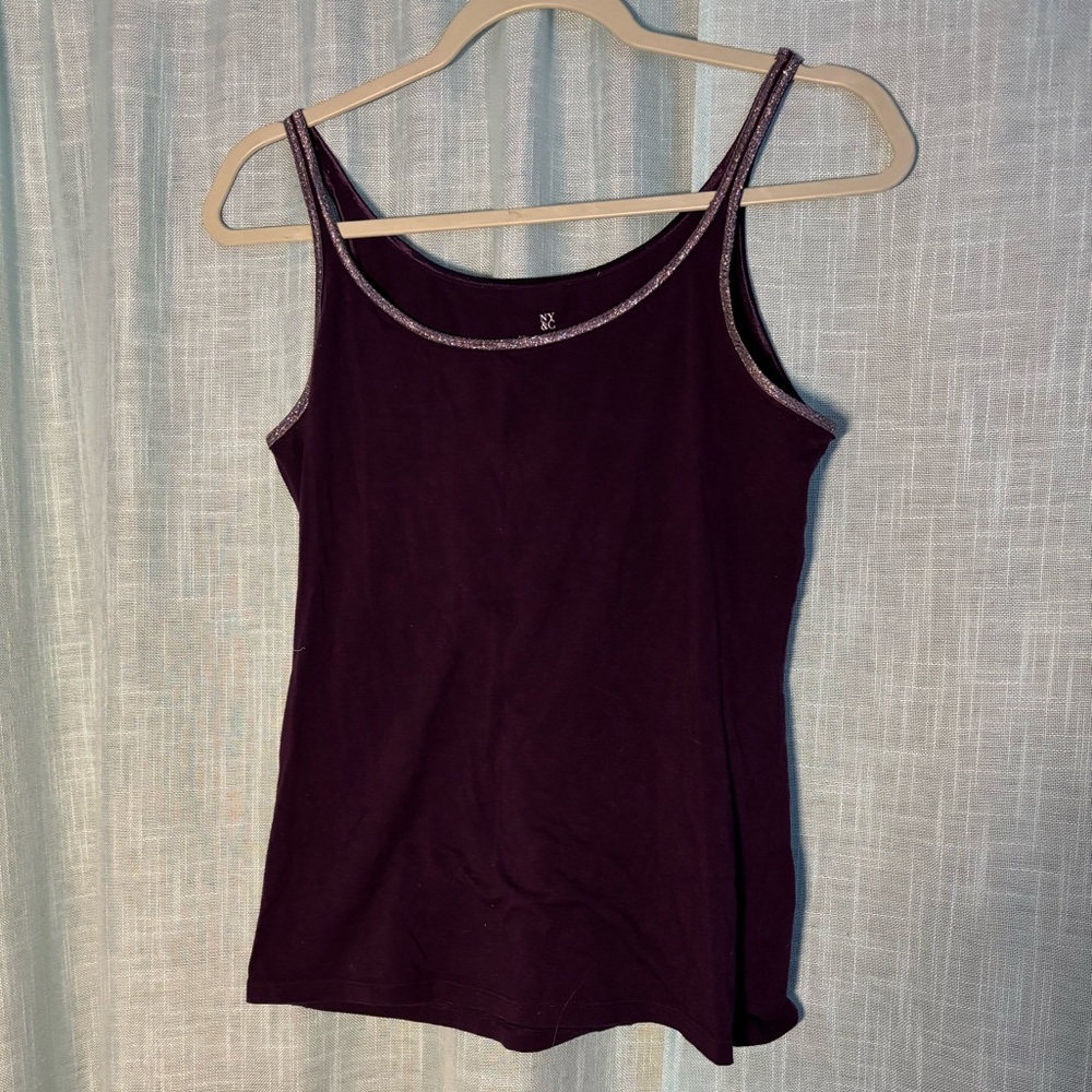 New York & Company Deep Purple Camisole